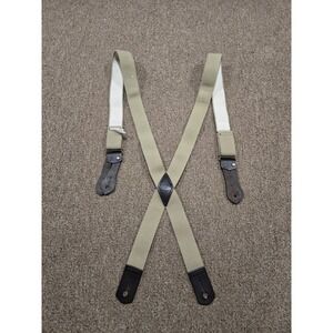 Filson Leather Tab Suspenders Tan Style 200 Long Made USA Canvas Button Ends